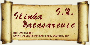 Ilinka Matasarević vizit kartica